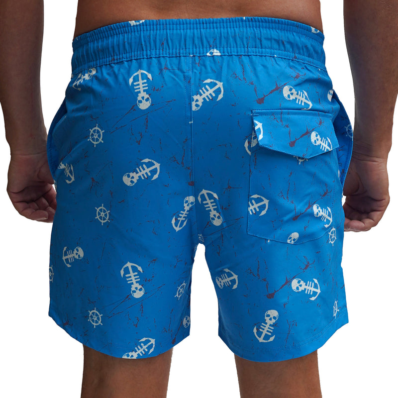 The Drop Anchor Volley - 4 Way Stretch - Carolina Blue