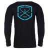 Men's Black Long Sleeve Cotton T-Shirt 