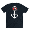 Men's Black T-Shirt with Dive Mask of Anchor Icon