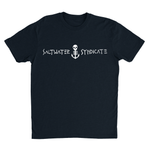 Front View of Men's Black Dive Mask T-Shirt