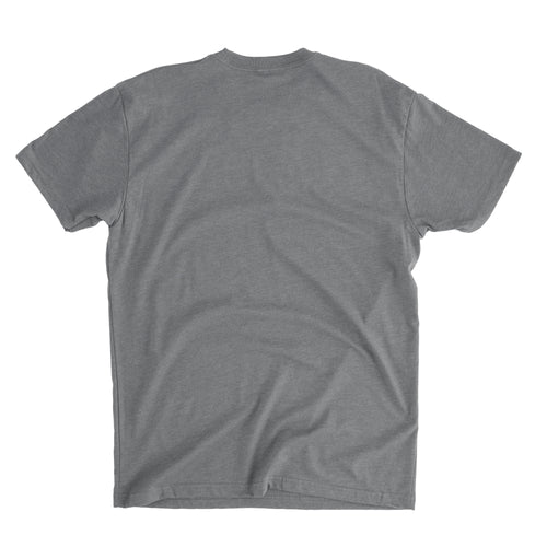 Back of Men's Grey Spearfishing T-Shirt