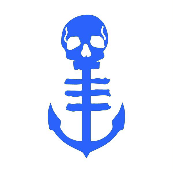 Saltwater Syndicate Blue Anchor Decal