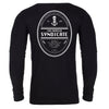 Men's Black Long Sleeve Cotton T-Shirt with Saltwater Syndicate Beer Label