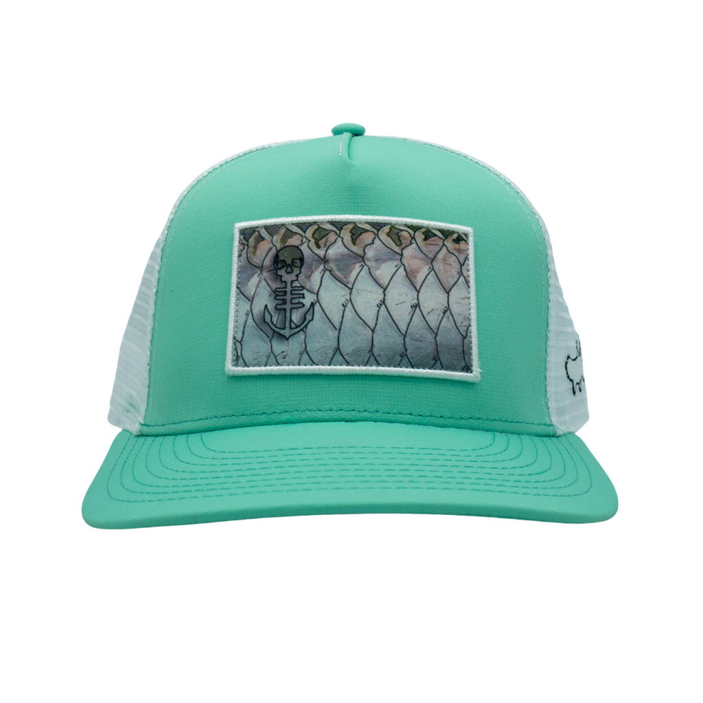 Tarpon Scales Sea Foam Hat