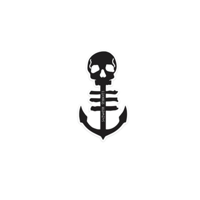 Black Anchor Sticker