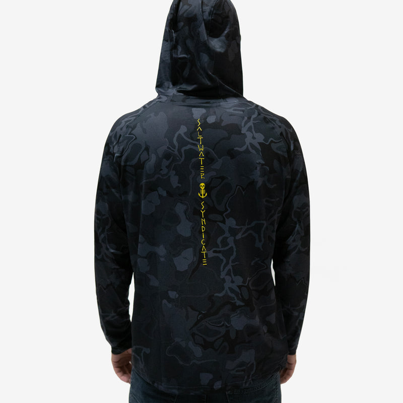 Black Camo UPF Performance Hoodie – Saltwater Syndicate