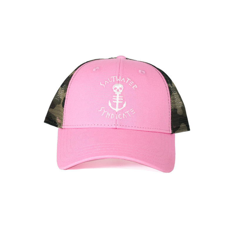 Pink Camo Anchor Hat