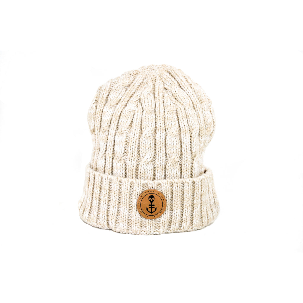 Cream Knit Beanie