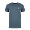 Front of Men's Skeleton Blue T-Shirt