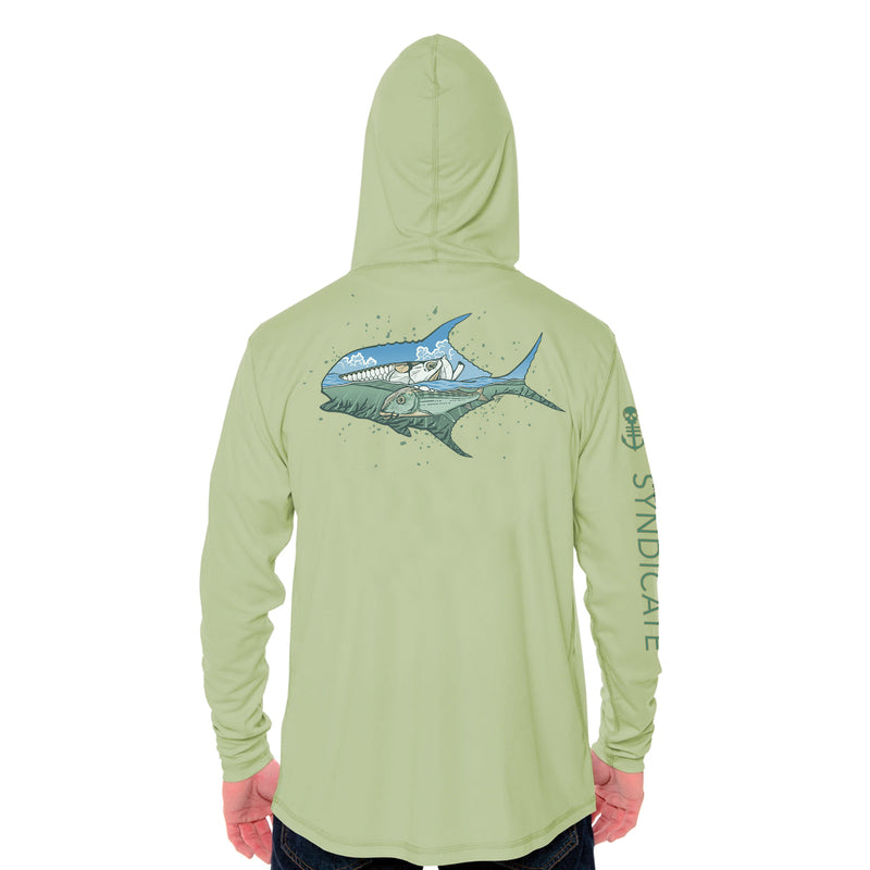 Keys Slam Performance UPF Hoodie - Sage