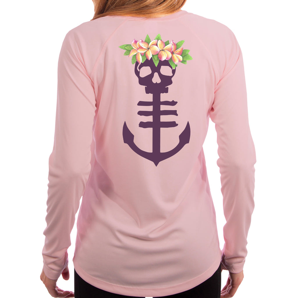 Women's Pink Floral UPF Performance Fishing Shirt
