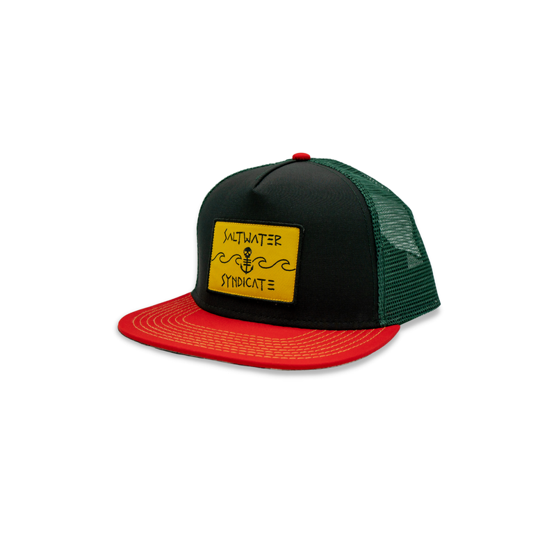 The Wave Trucker Hat | Rasta