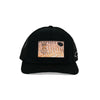 Black Hat with Redfish Scales Embroidered Patch