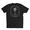 Men's Black Palm Tree & Skull Coconut T-Shirt