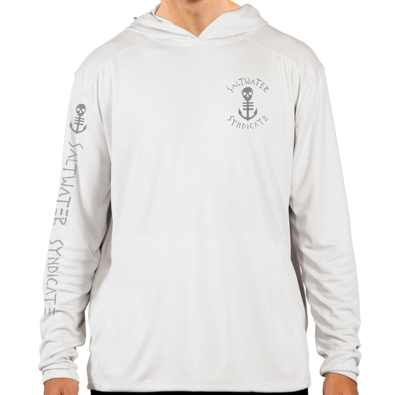 Compass Performance UPF Hoodie - White