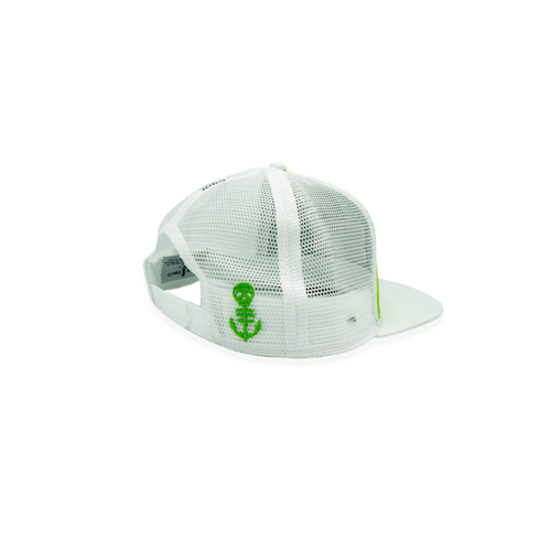 The Wave Trucker Hat | White & Green